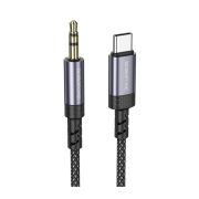 Аудіокабель BOROFONE BL24 Graceful digital audio conversion cable Type-C Metal Grey