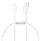 Кабель Baseus Superior Series Fast Charging Data Cable USB to iP 2.4A 0.25m White
