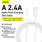 Кабель Baseus Superior Series Fast Charging Data Cable USB to iP 2.4A 0.25m White