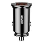 Автомобільний зарядний пристрій Baseus Circular Plastic А+А 30W Black