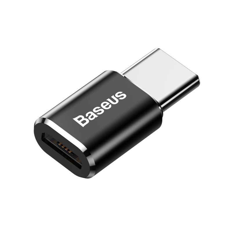 Адаптер Baseus Micro Female To Type-C Male Adapter Converter Black