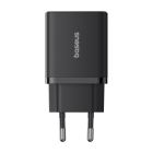 Мережевий зарядний пристрій Baseus Cube Fast Charger C+U 30W EU Cluster Black