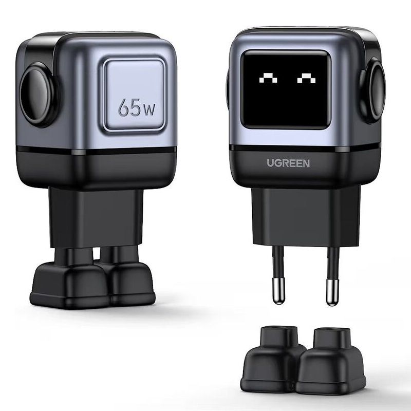 Мережевий зарядний пристрій UGREEN Uno RG 65W 3-Port GaN Fast Charger EU
