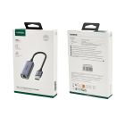 Хаб UGREEN USB to RJ45 Ethernet Adapter Aluminum Case (Space Gray)