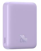 Зовнішній акумулятор Baseus Magnetic Mini Air Wireless Fast Charge Power Bank 6000mAh 20W Nebula Purple（With Simple Series Charging Cable Type-C to
