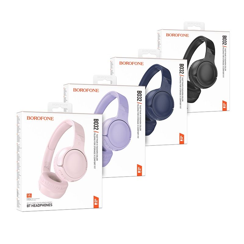 Бездротові накладні навушники BOROFONE BO32 Show BT headphones Black