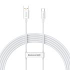 Кабель Baseus Superior Series Fast Charging Data Cable USB to Type-C 100W 2m Moon White