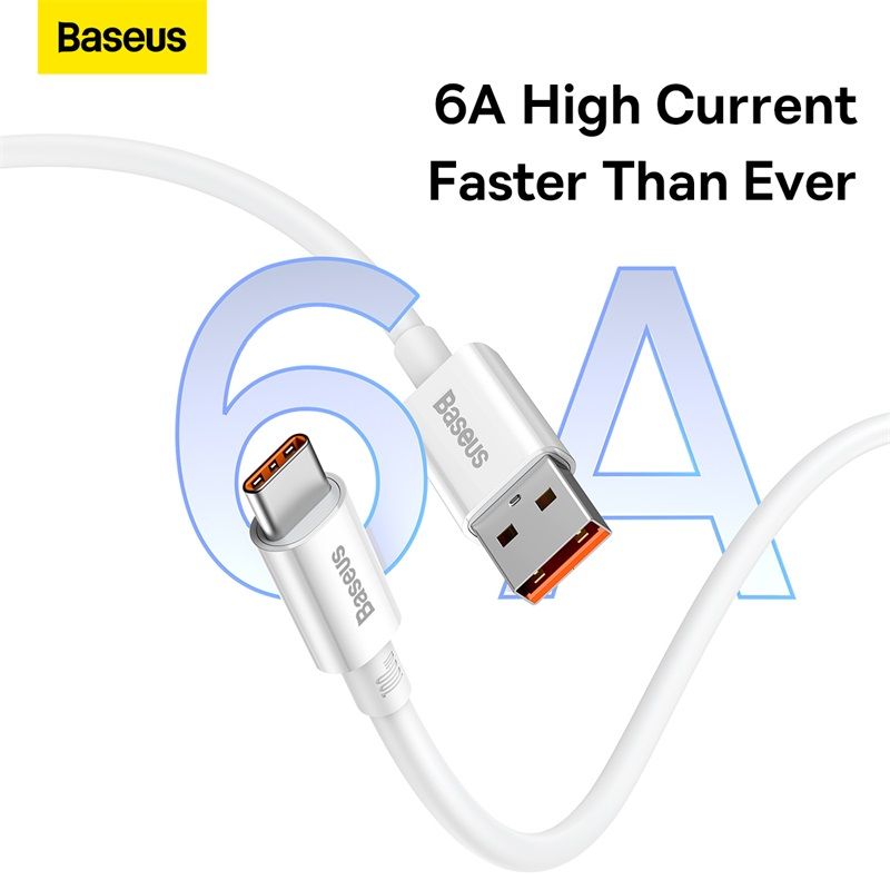 Кабель Baseus Superior Series Fast Charging Data Cable USB to Type-C 100W 2m Moon White