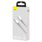 Кабель Baseus High Density Braided Fast Charging Data Cable Type-C to iP PD 20W 2m White