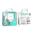 Мережевий зарядний пристрій HOCO C76A Pro Majestic single port PD30W charger set (Type-C to Type-C)(EU) White