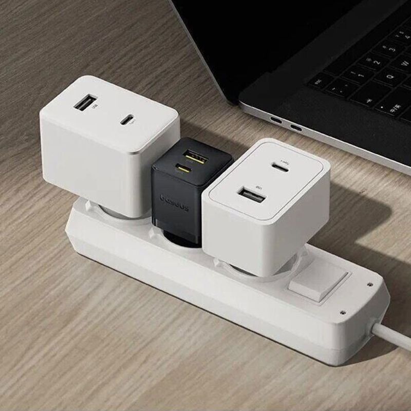 Мережевий зарядний пристрій Baseus Palm Fast Charger C+U 30W EU Cluster Black