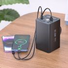 Зовнішній акумулятор HOCO J138 Distant 22.5W+PD20W+DC12V multi-function power bank (60000mAh) Black