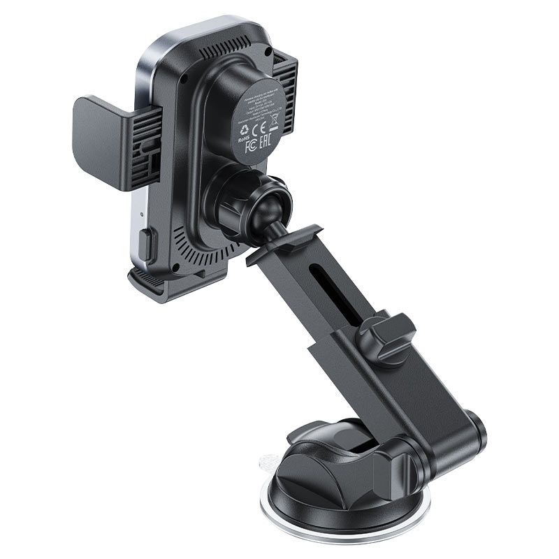Автотримач для телефона з БЗП ACEFAST D53 wireless charging car holder with electric clamp for dashboard Black