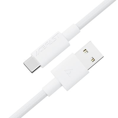 Кабель ACEFAST C18-04 USB-A to USB-C braid charging data cable White