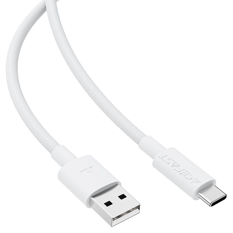 Кабель ACEFAST C18-04 USB-A to USB-C braid charging data cable White