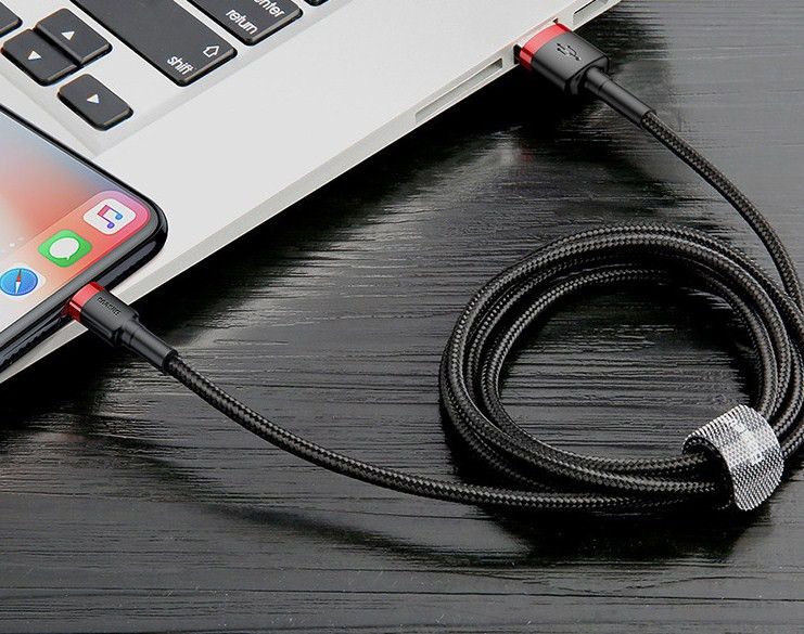 Кабель Baseus Cafule Cable USB For iP 1.5A 2m Gold+Blue