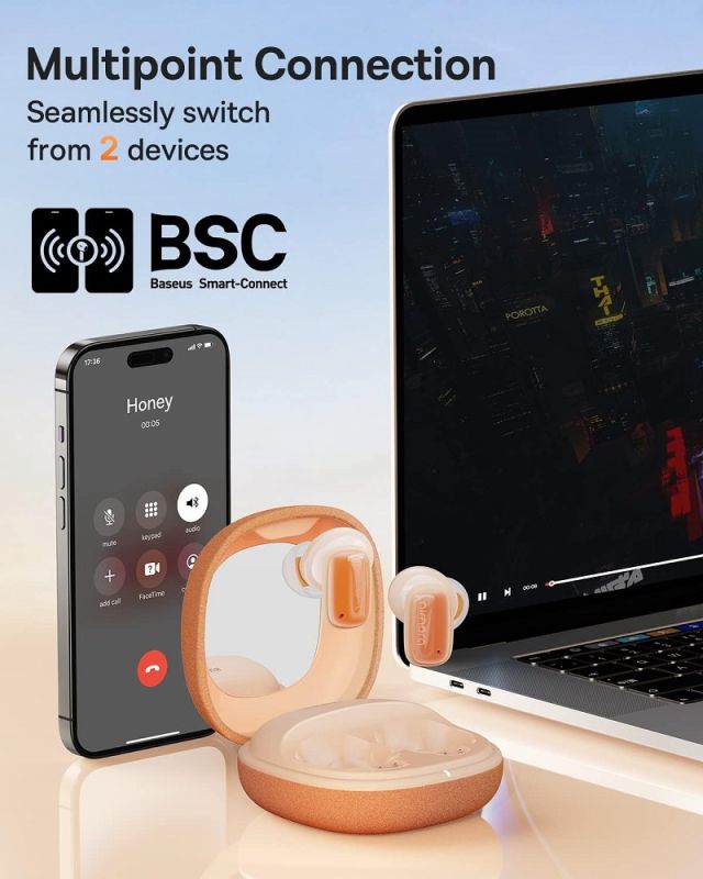Бездротові навушники Baseus AirNora 2 True Wireless Earphones Gradient Orange