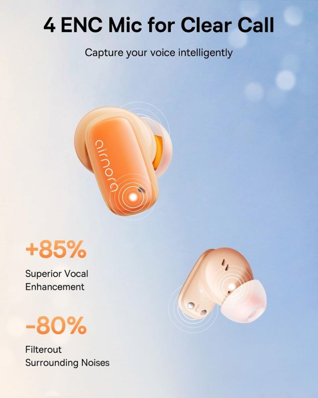 Бездротові навушники Baseus AirNora 2 True Wireless Earphones Gradient Orange