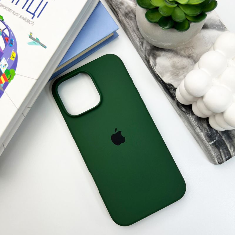 Чохол для смартфона Silicone Full Case AA Open Cam for Apple iPhone 16 Pro Max 40,Atrovirens
