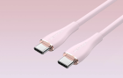 Кабель Vention USB 2.0 C Male to C Male 5A Cable 1M Pink Silicone Type (TAWPF)