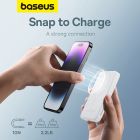 Зовнішній акумулятор Baseus Magnetic Mini Wireless Fast Charge Power Bank 5000mAh 20W Stellar White（With Simple Series Charging Cable Type-C to Typ