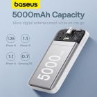 Зовнішній акумулятор Baseus Magnetic Mini Wireless Fast Charge Power Bank 5000mAh 20W Stellar White（With Simple Series Charging Cable Type-C to Typ