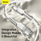 Кабель Baseus Cafule Series Metal Data Cable Type-C to Type-C 100W 2m White