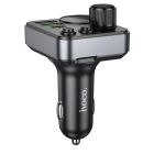 АЗП з FM-модулятором HOCO E86 Alegria 48W dual port PD30W+QC3.0 car BT FM transmitter Black