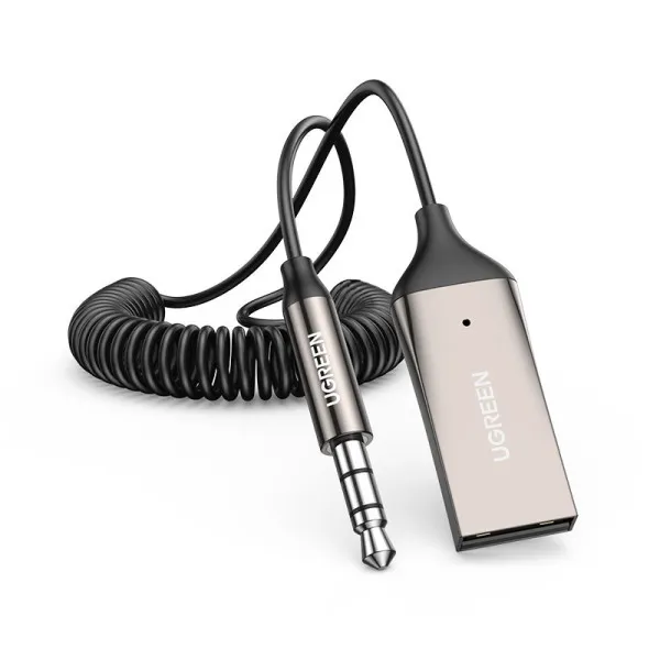 Bluetooth-ресивер UGREEN CM309 Bluetooth Car Receiver Aux with Mic Space Gray