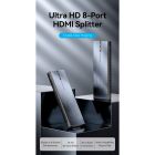 Сплітер Vention 4K 1x8 HDMI Splitter Black Aluminum Alloy Type EU Standard