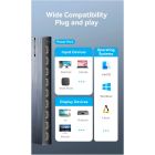 Сплітер Vention 4K 1x8 HDMI Splitter Black Aluminum Alloy Type EU Standard
