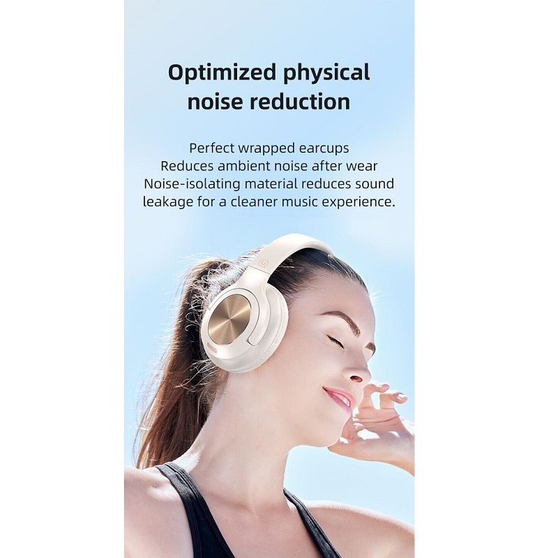 Бездротові накладні навушники USAMS-YH21 Wireless Headphone-- YH Series BT5.3 beige