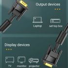Кабель Vention VGA(3+6) Male to Male Cable with ferrite cores 3M Black (DAEBI)