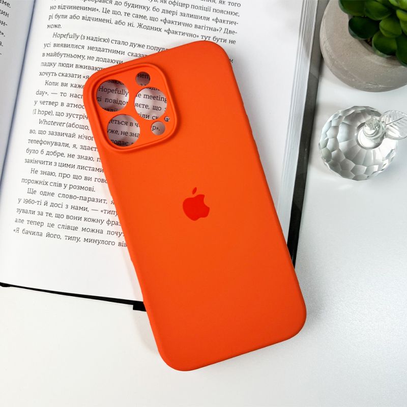 Чохол для смартфона Silicone Full Case AA Camera Protect for Apple iPhone 16 Pro Max 52,Orange