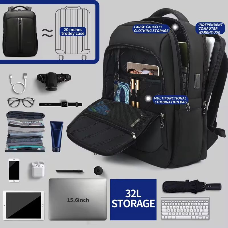Рюкзак Tigernu T-B9600 15.6" Black