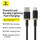 Кабель Baseus Dura Series Fast Charging Cable USB to Type-C 60W 2m Gold+Black