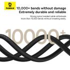 Кабель Baseus Dura Series Fast Charging Cable USB to Type-C 60W 2m Gold+Black