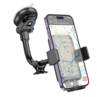 Автотримач для телефона HOCO H27 Rock push-type car holder(center console) Black gray