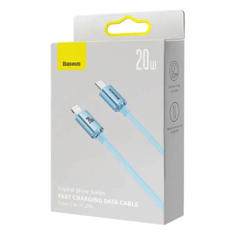 Кабель Baseus Gem Fast-Charging Data Cable USB-C to iP 20W 1m Galaxy Blue