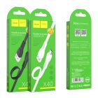 Кабель HOCO X40 USB to Micro 2.4A, 1m, TPE, TPE connectors, Black