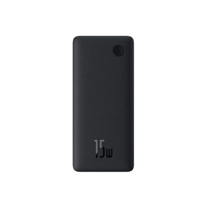 Зовнішній акумулятор Baseus Airpow Lite Power Bank 10000mAh 15W Cosmic Black (With Simple Series Data Cable USB to Type-C 30cm Black)