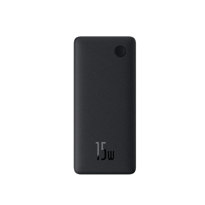Зовнішній акумулятор Baseus Airpow Lite Power Bank 10000mAh 15W Cosmic Black (With Simple Series Data Cable USB to Type-C 30cm Black)