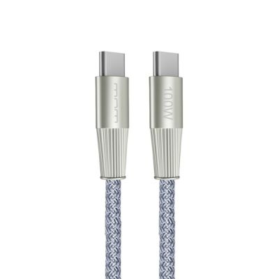 Кабель WUW-X201 Type-C to Type-C 100W 1m grey