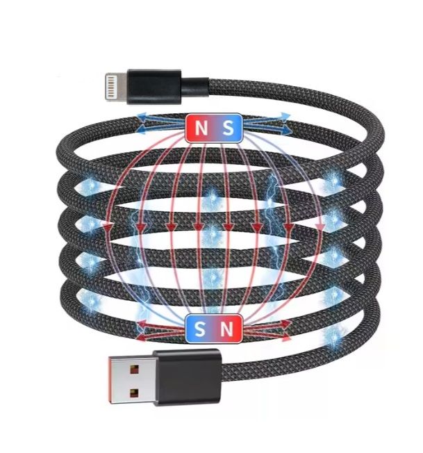 Кабель NN SN3 Magnetic Usb lightning 1m 100W black