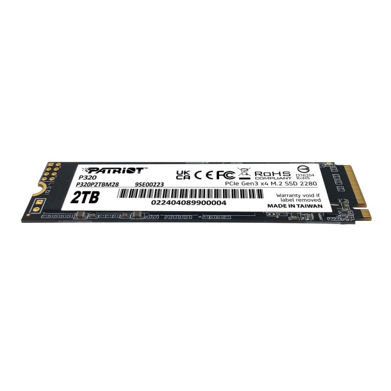 Накопичувач SSD M.2 Patriot P320 2TB NVMe 2280 Gen3.0 x4 3D TLC