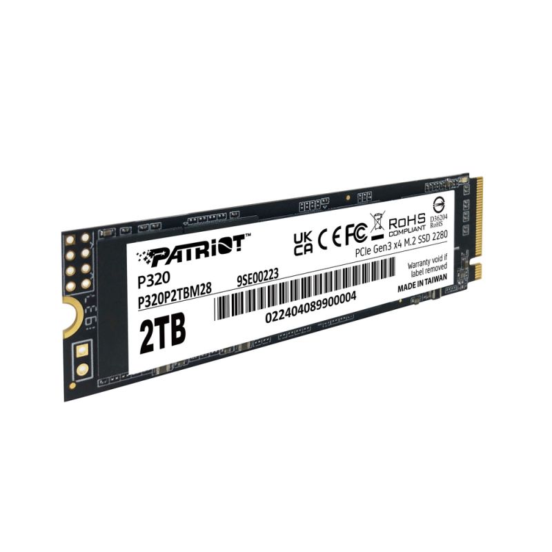 Накопичувач SSD M.2 Patriot P320 2TB NVMe 2280 Gen3.0 x4 3D TLC