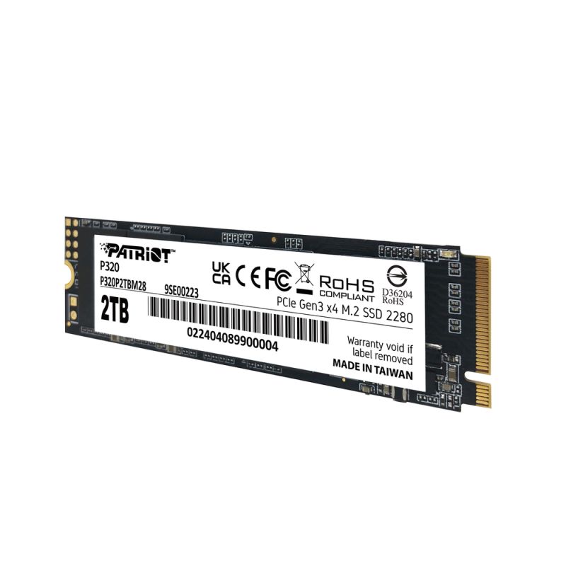 Накопичувач SSD M.2 Patriot P320 2TB NVMe 2280 Gen3.0 x4 3D TLC