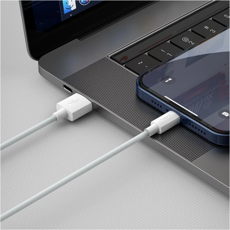 Кабель Baseus Simple Wisdom Data Cable Kit USB to iP 2.4A (2PCS/Set）1.5m White