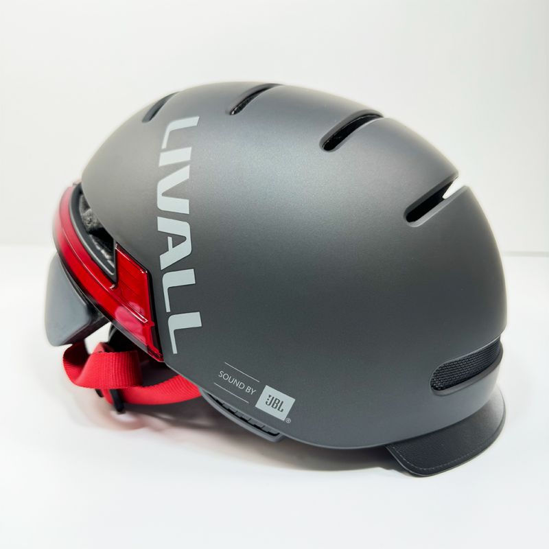 Захисний шолом Livall BH51M NSO (L) Black (57-61см), акустика JBL, мікрофон, сигнали поворотів та стопів, додаток, пульт BR80, застібка, Bluetooth
