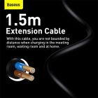 Мережевий зарядний пристрій Baseus GaN3 Pro Desktop Fast Charger 2U+2C 100W EU Black